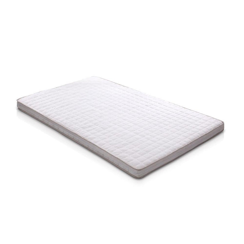 Memory Foam Mattress Topper Bed Underlay Cover King Single 7cm - Bedzy Australia - Furniture > Mattresses