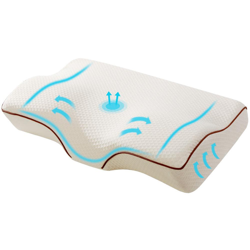 Memory Foam Pillow Neck Pillows Contour Rebound Pain Relief Support - Bedzy Australia