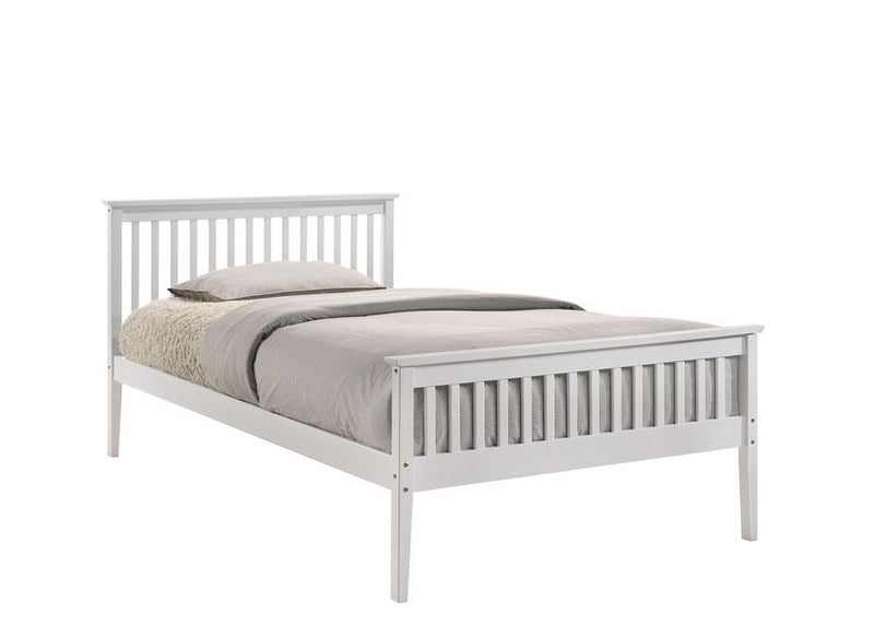 Modern Wooden King Single Bed Frame White - Bedzy Australia