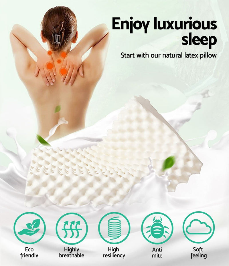 Natural Latex Pillow - Bedzy Australia