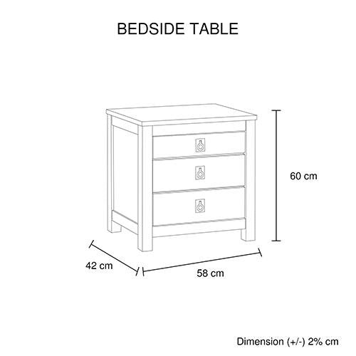 Noe Bedside Table - Bedzy Australia