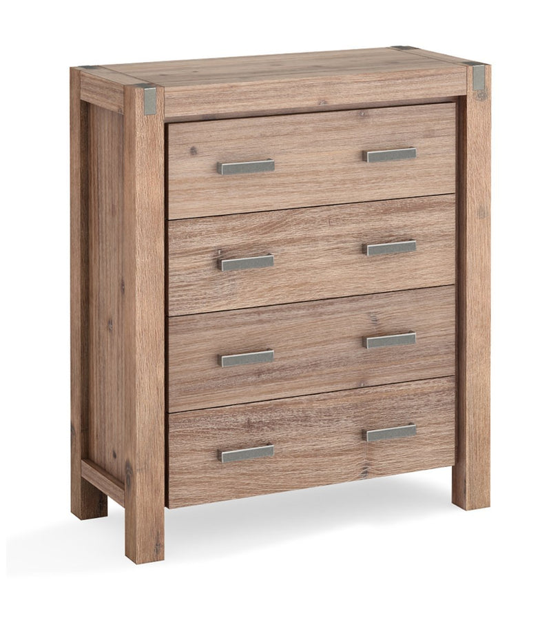 Nowra 4 Drawer Tallboy - Bedzy Australia - Furniture > Living Room