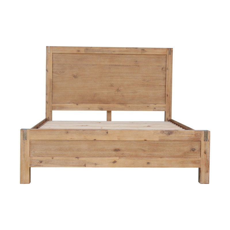 Nowra Wooden King Single Bed Frame Base Oak - Bedzy Australia - Furniture > Bedroom