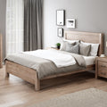 Nowra Single Size Solid Wood Veneered Acacia Bed Frame - Oak