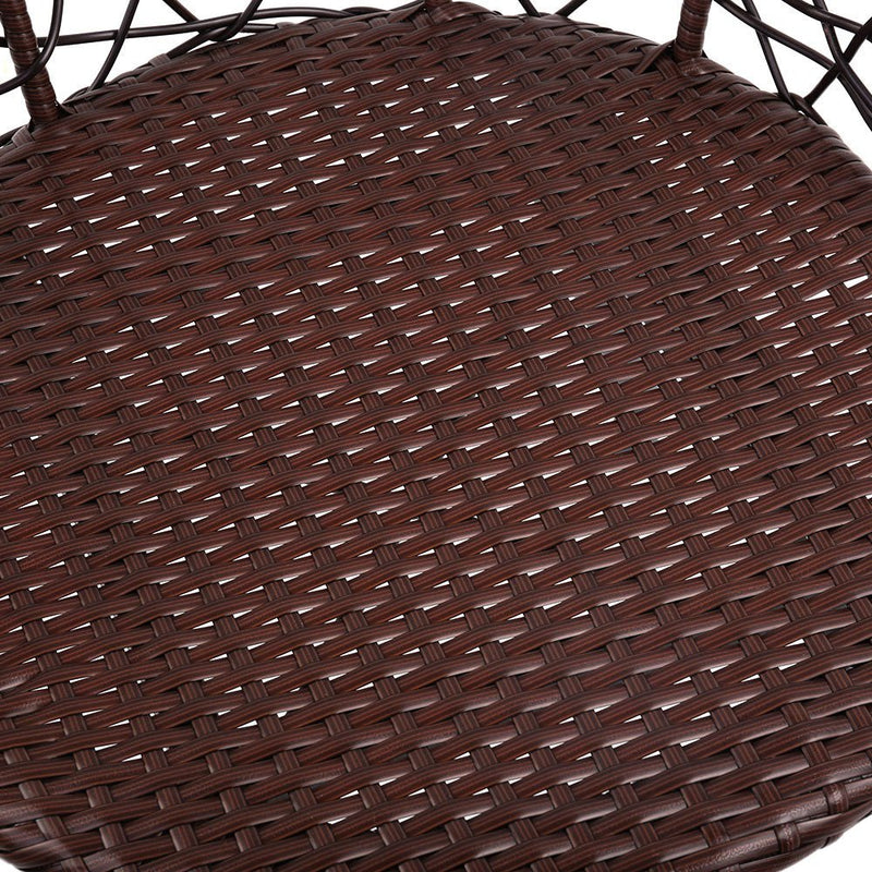 Outdoor Patio Chair and Table - Brown - Bedzy Australia (ABN 18 642 972 209) - Furniture > Outdoor