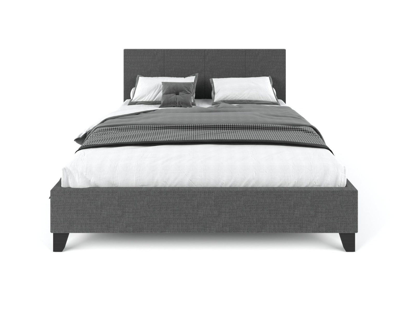 Palermo Bed Frame Charcoal Double - Bedzy Australia