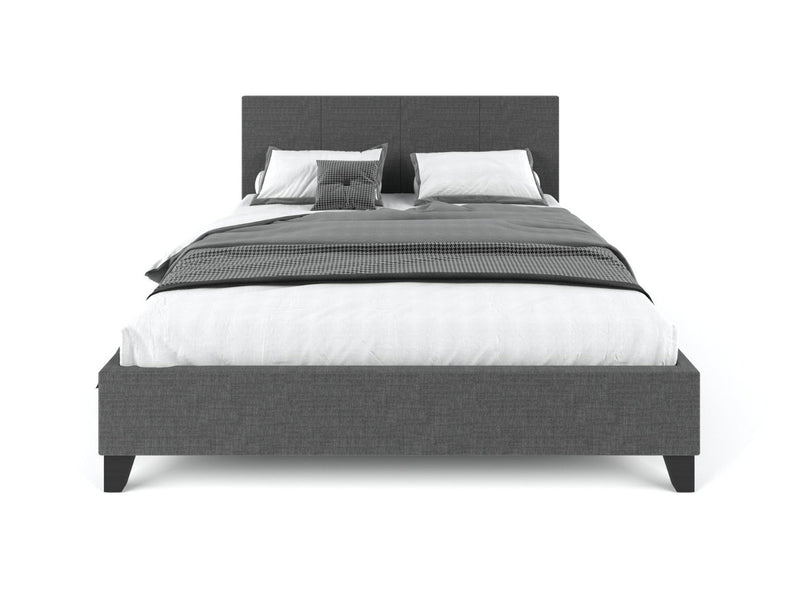 Palermo Bed Frame Charcoal King - Bedzy Australia
