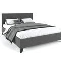 Palermo Bed Frame Charcoal Queen