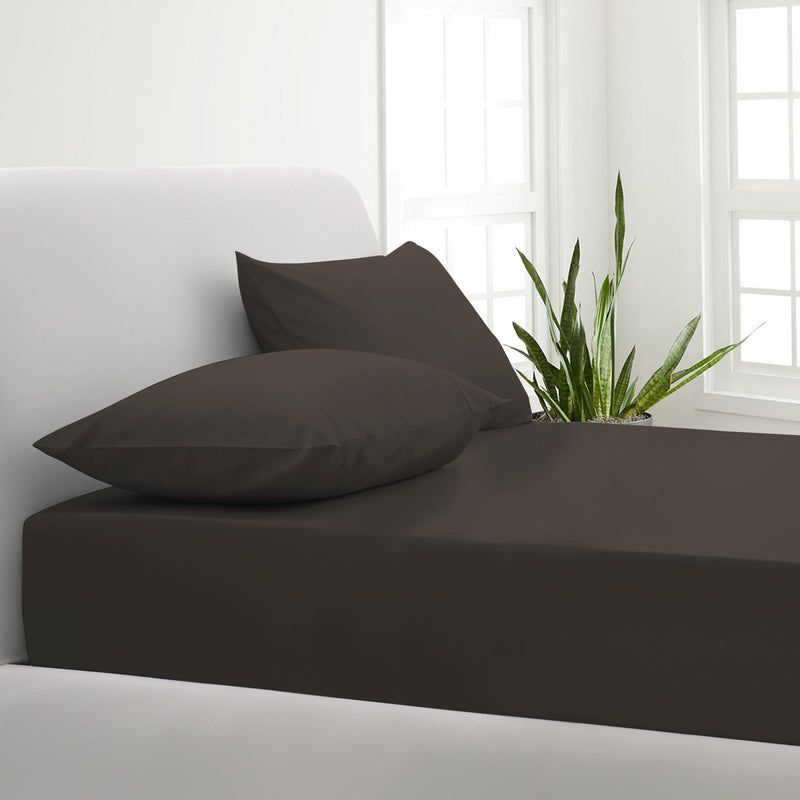 Park Avenue 1000TC Cotton Blend Sheet & Pillowcases Set Hotel Quality Bedding Double Charcoal - Bedzy Australia