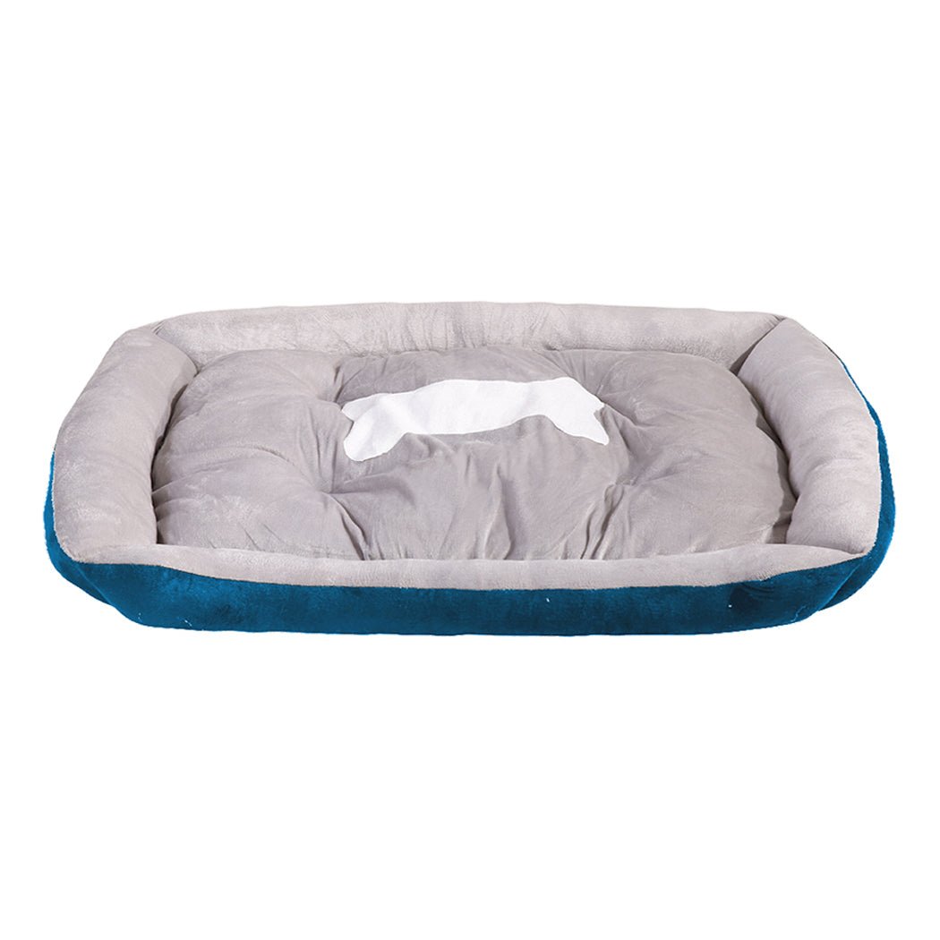 Pet Bed Dog Beds Bedding Mattress Mat Cushion Soft Pad Pads Mats XL Navy - Bedzy Australia