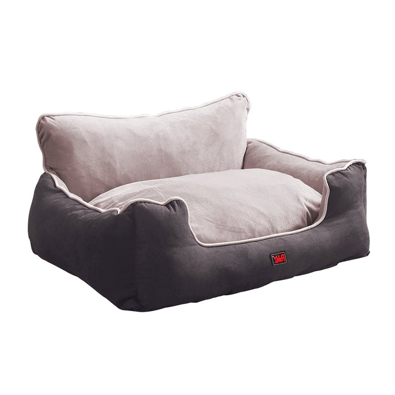Pet Bed Dog Puppy Beds Cushion Pad Pads Soft Plush Cat Pillow Mat Grey L - Bedzy Australia