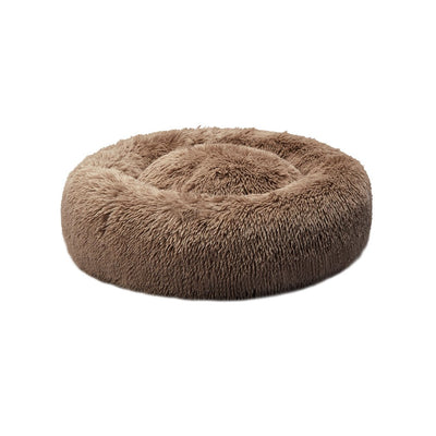 Pet Bed Mattress Dog Beds Bedding Cat Pad Mat Cushion Winter M Brown - Bedzy Australia