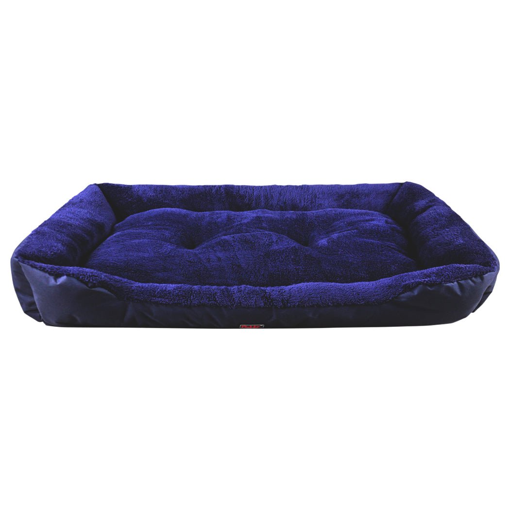 Pet Bed Mattress Dog Cat Pad Mat Cushion Soft Winter Warm 2X Large Blue - Bedzy Australia