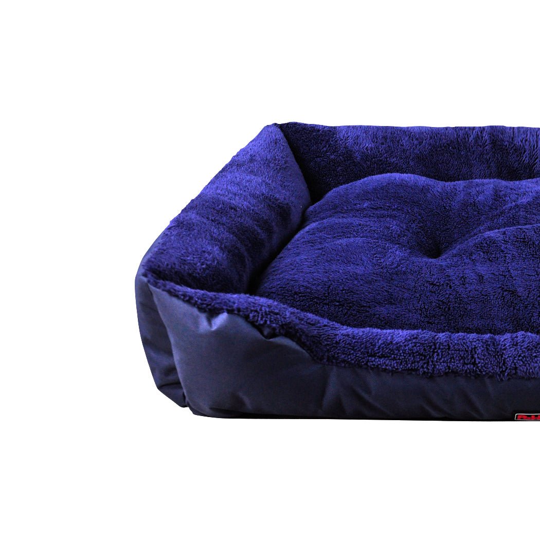 Pet Bed Mattress Dog Cat Pad Mat Cushion Soft Winter Warm Large Blue - Bedzy Australia