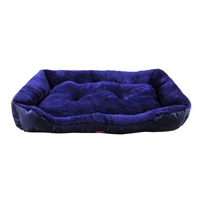Pet Bed Mattress Dog Cat Pad Mat Cushion Soft Winter Warm Large Blue - Bedzy Australia