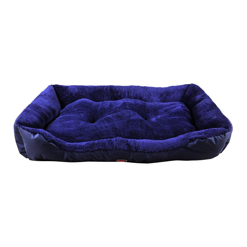 Pet Bed Mattress Dog Cat Pad Mat Cushion Soft Winter Warm Large Blue - Bedzy Australia