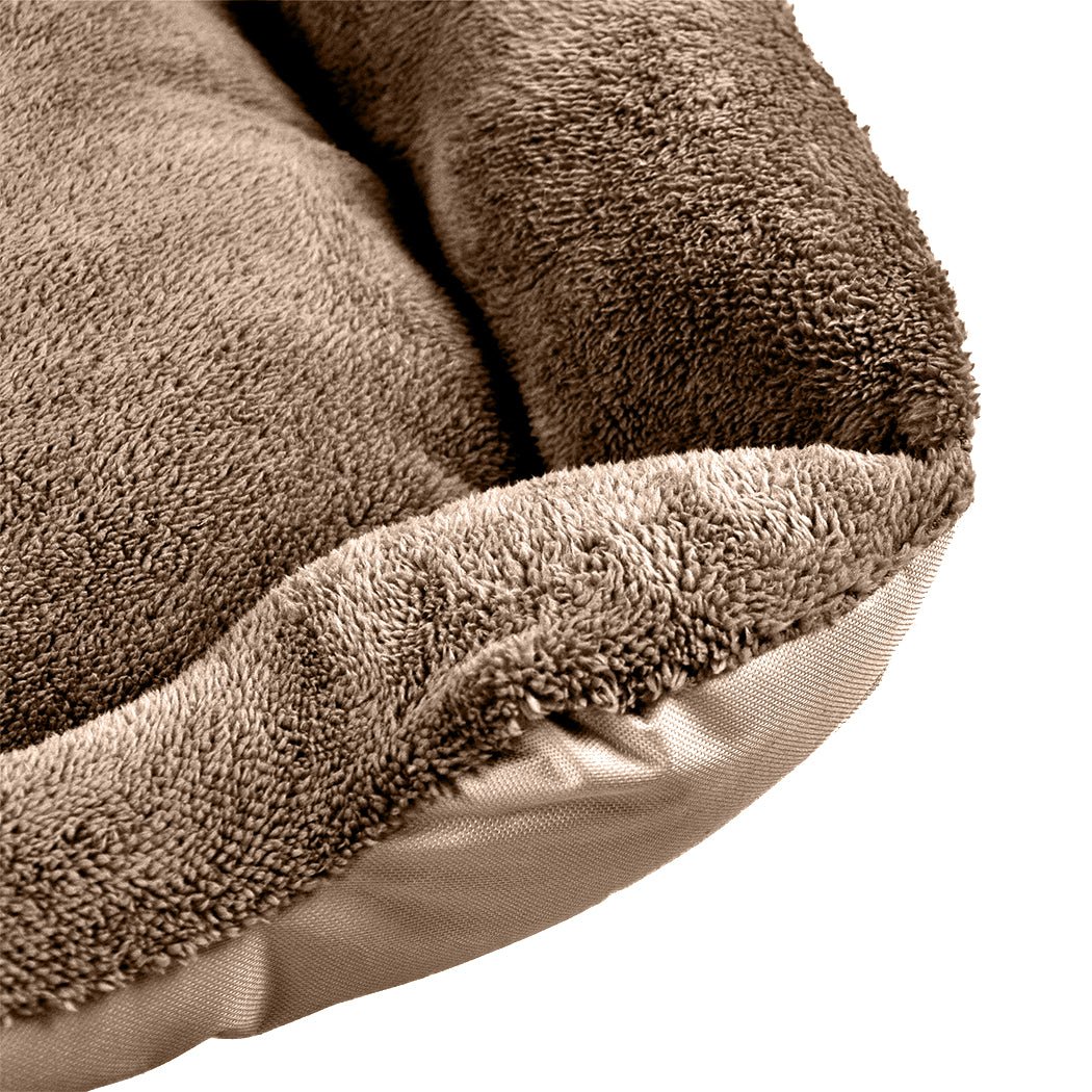 Pet Bed Mattress Dog Cat Pad Mat Cushion Soft Winter Warm Large Cream - Bedzy Australia