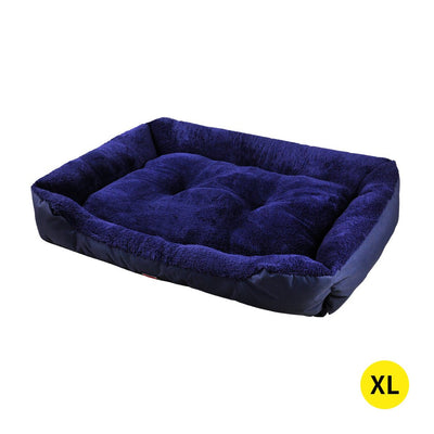 Pet Bed Mattress Dog Cat Pad Mat Cushion Soft Winter Warm X Large Blue - Bedzy Australia