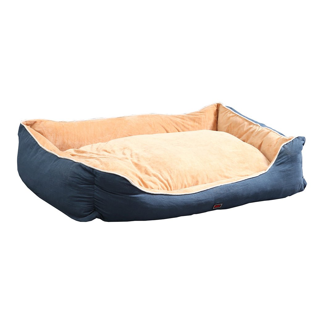 Pet Bed Mattress Dog Cat Pad Mat Puppy Cushion Soft Warm Washable M Blue - Bedzy Australia
