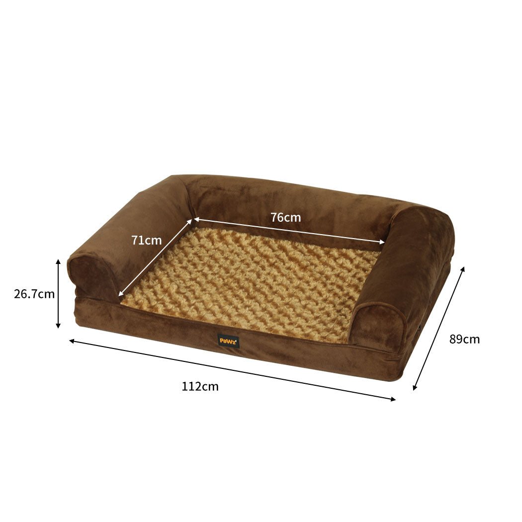 Pet Bed Sofa Dog Bedding Soft Warm Mattress Cushion Pillow Mat Plush XL - Bedzy Australia