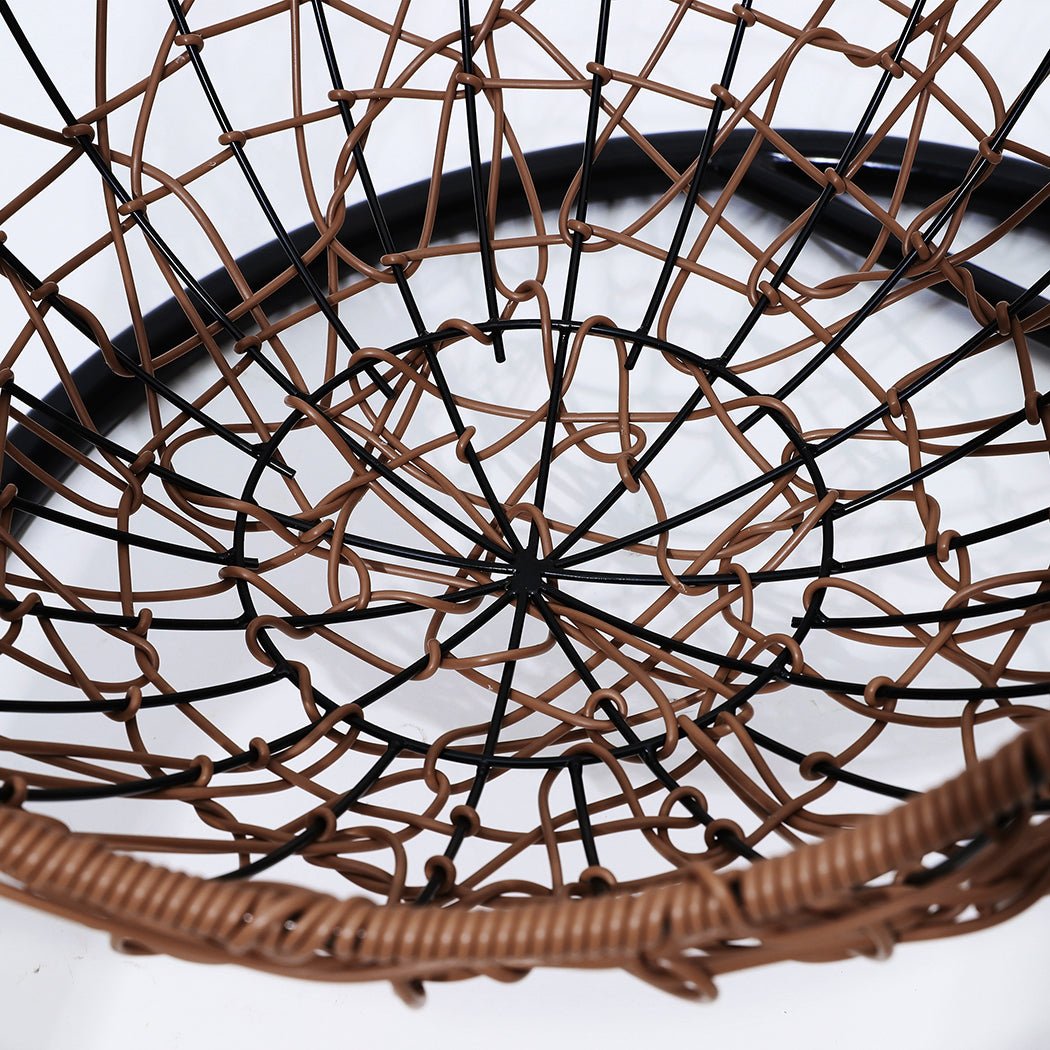 Rattan Cat Beds Elevated Puppy Wicker Hanging Basket Swinging Egg Chair - Bedzy Australia