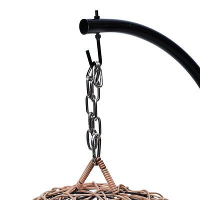 Rattan Cat Beds Elevated Puppy Wicker Hanging Basket Swinging Egg Chair - Bedzy Australia