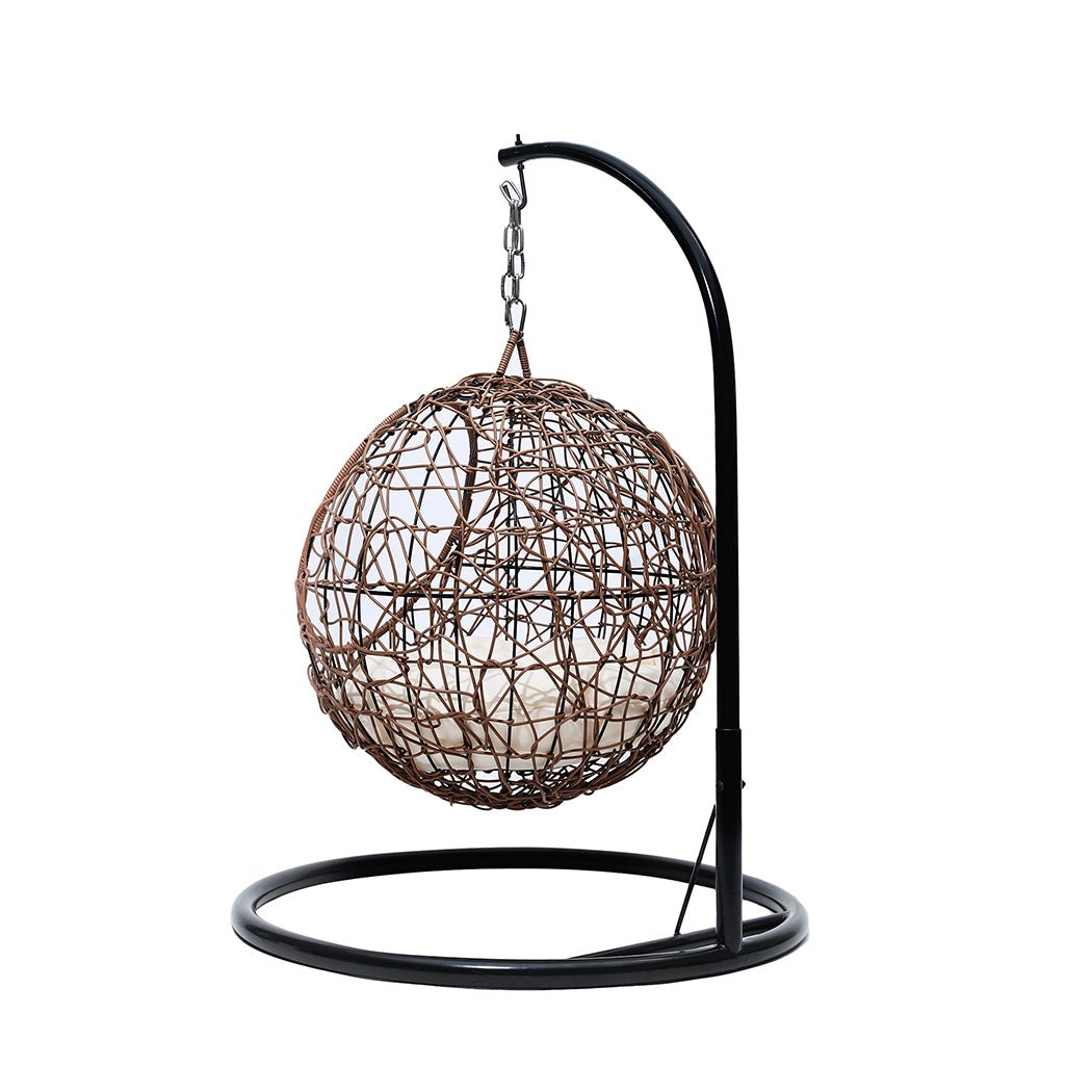 Rattan Cat Beds Elevated Puppy Wicker Hanging Basket Swinging Egg Chair - Bedzy Australia