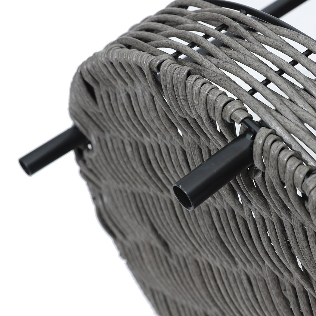 Rattan Pet Bed Elevated Raised Cat Dog House Wicker Basket Kennel Table - Bedzy Australia