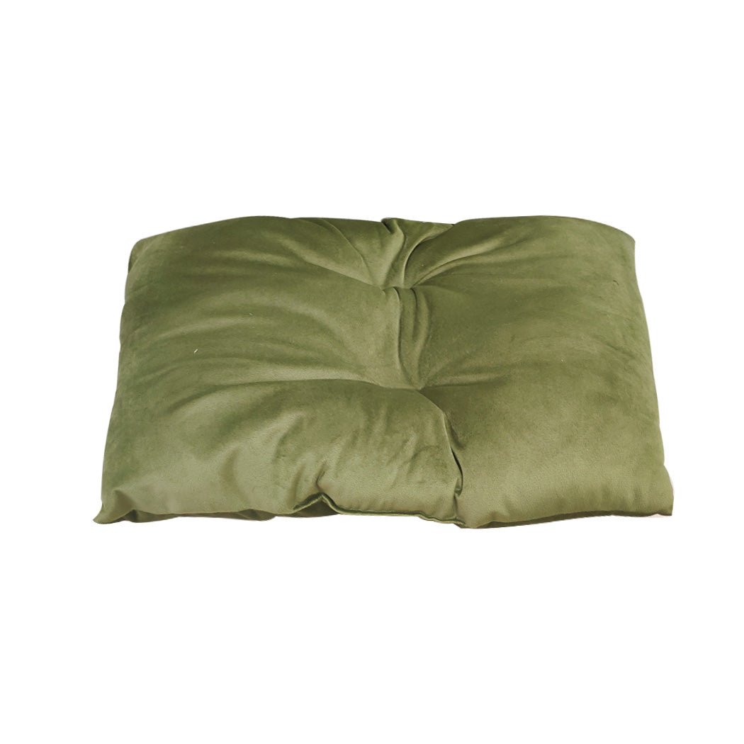 Pet Bed Comfy Kennel Cave Cat Beds Bedding Castle Cat Igloo Round Nest Green L - Bedzy Australia