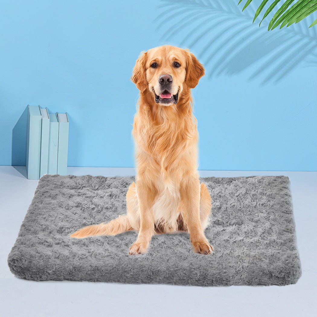 Pet Bed Dog Beds Bedding Soft Warm Mattress Cushion Pillow Mat Velvet L - Bedzy Australia