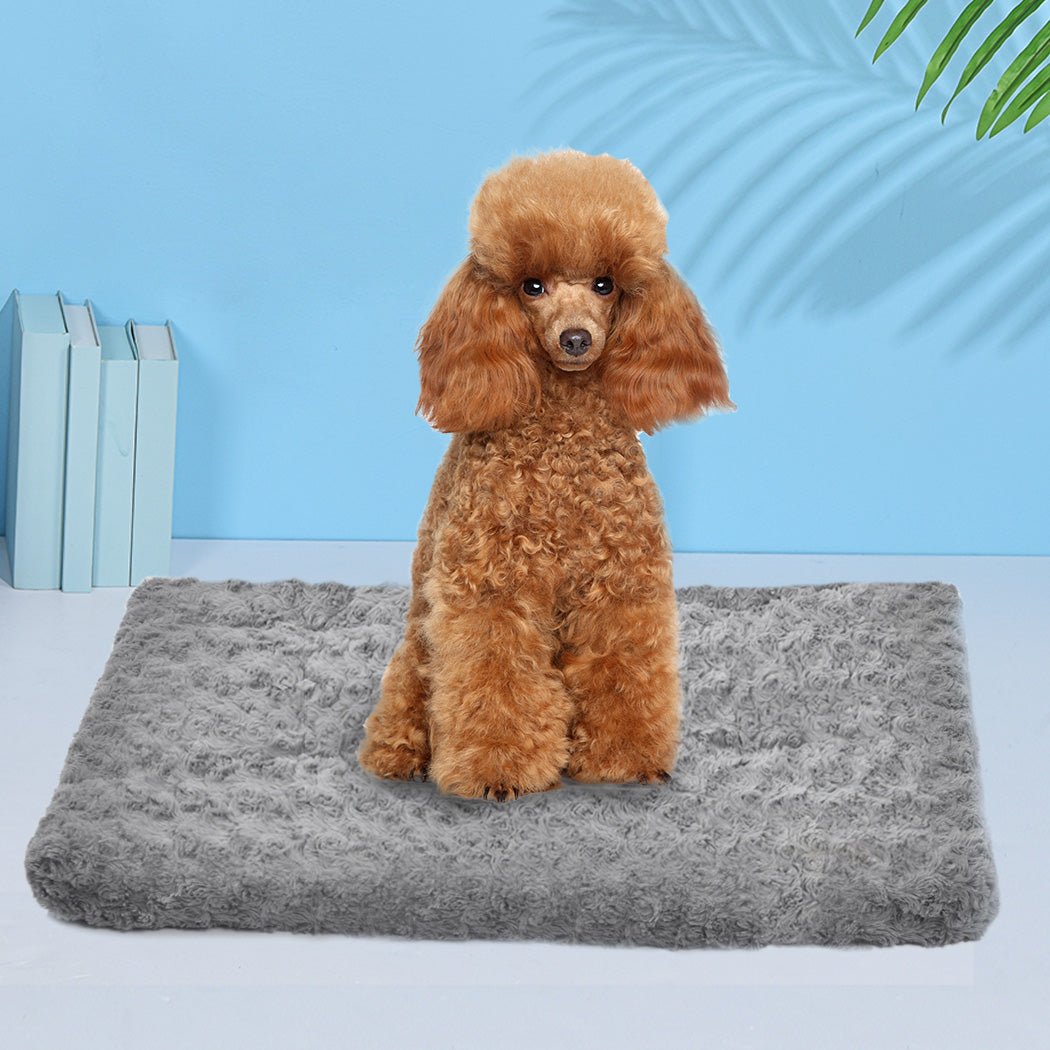 Pet Bed Dog Beds Bedding Soft Warm Mattress Cushion Pillow Mat Velvet S - Bedzy Australia