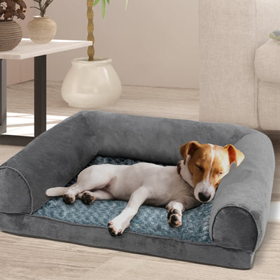 Pet Bed Sofa Dog Beds Bedding Soft Warm Mattress Cushion Pillow Mat Plush M - Bedzy Australia