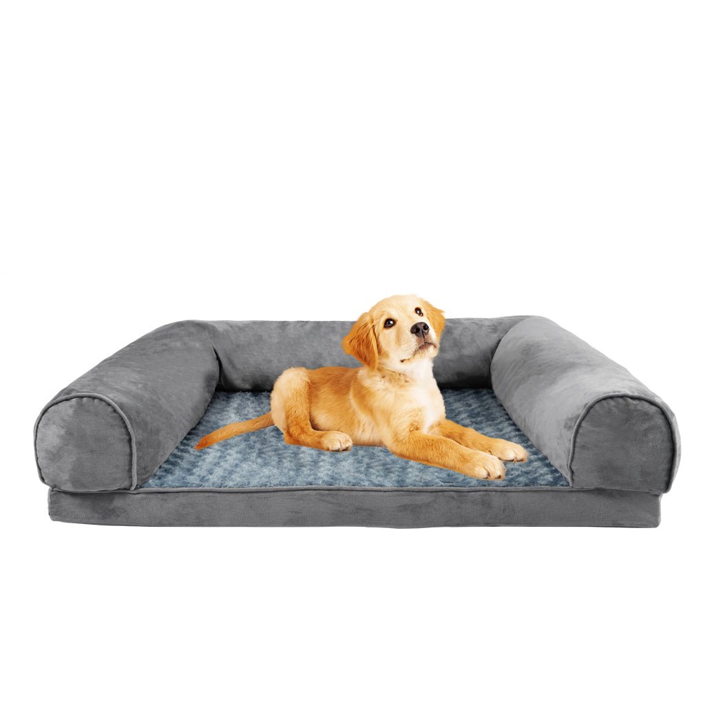 Pet Bed Sofa Dog Beds Bedding Soft Warm Mattress Cushion Pillow Mat Plush M - Bedzy Australia