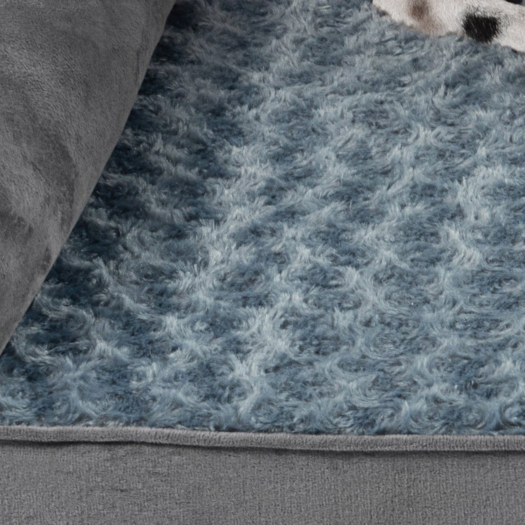 Replacement Pet Bed Cover Soft Warm Plush Velvet L - Bedzy Australia