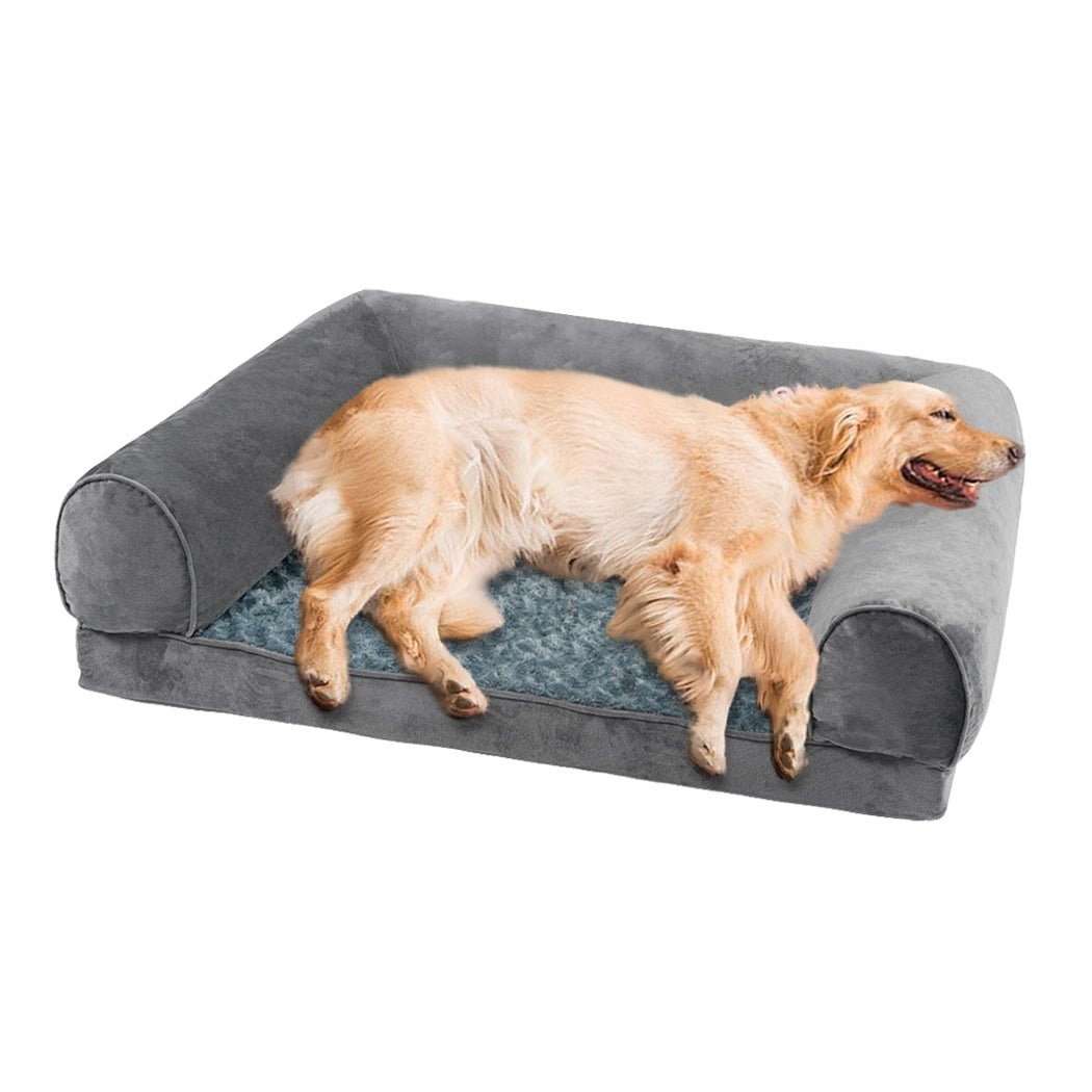 Replacement Pet Bed Cover Soft Warm Plush Velvet L - Bedzy Australia
