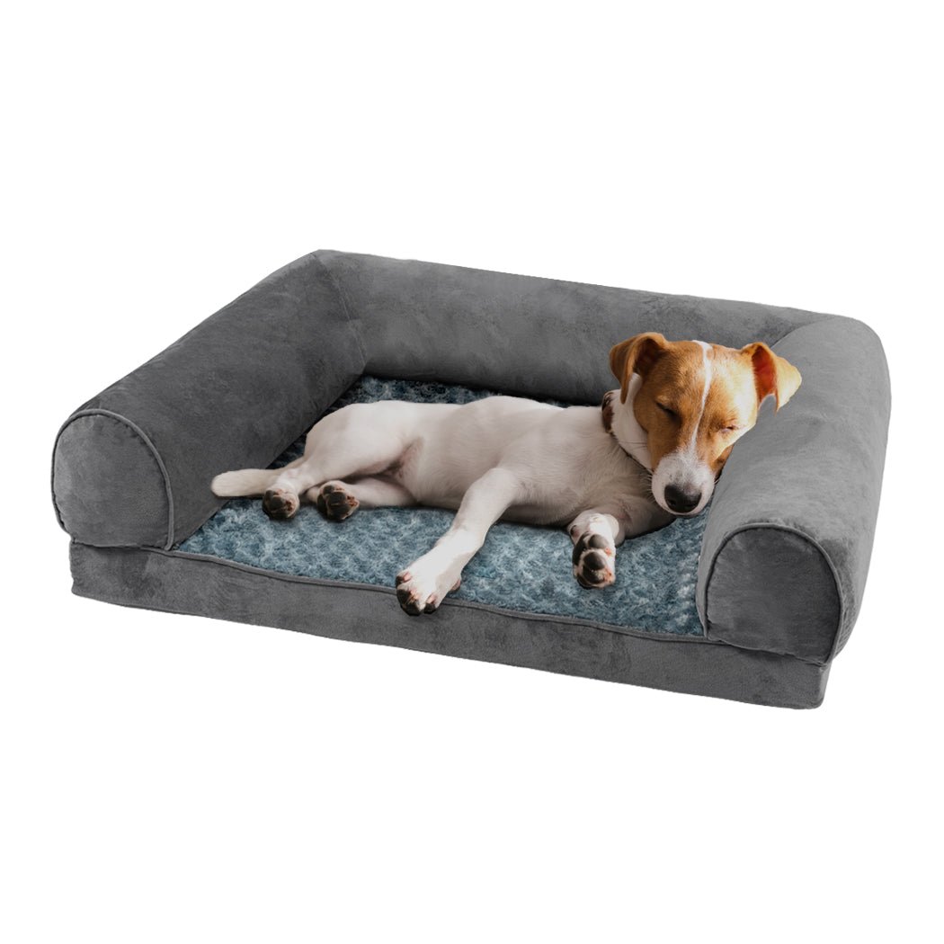 Replacement Pet Dog Bed Cover Soft Warm Plush Velvet M - Bedzy Australia