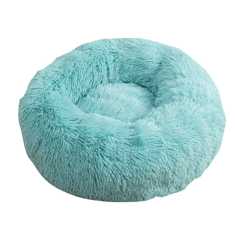 Pet Dog Bedding Warm Plush Round Comfortable Nest Comfy Sleeping kennel Green Large 90cm - Pet Care > Dog Supplies - Bedzy Australia