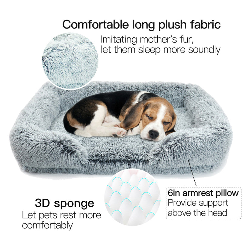 Pet Dog Comfort Bed Plush Bed Comfortable Nest Removable cleaning Kennel L - Pet Care > Dog Supplies - Bedzy Australia