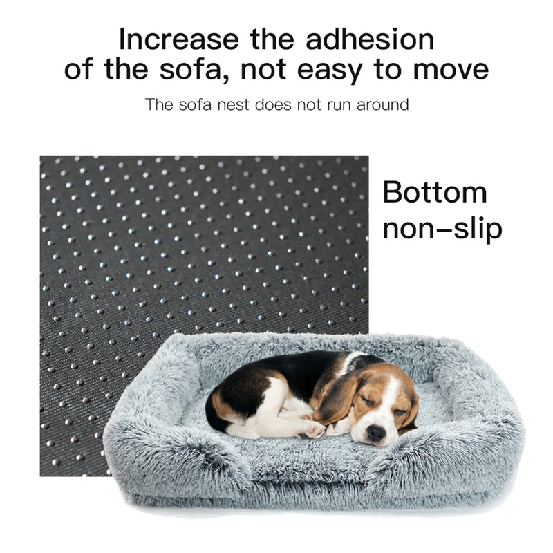 Pet Dog Comfort Bed Plush Bed Comfortable Nest Removable cleaning Kennel L - Pet Care > Dog Supplies - Bedzy Australia