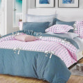 Pink Dots Super King Size Bed Quilt/Doona/Duvet Doona Duvet Cover Set