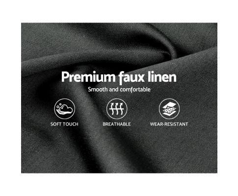 Queen Package | Agnes Bed Charcoal & Normay Pillow Top Mattress (Medium Firm) - Bedzy Australia