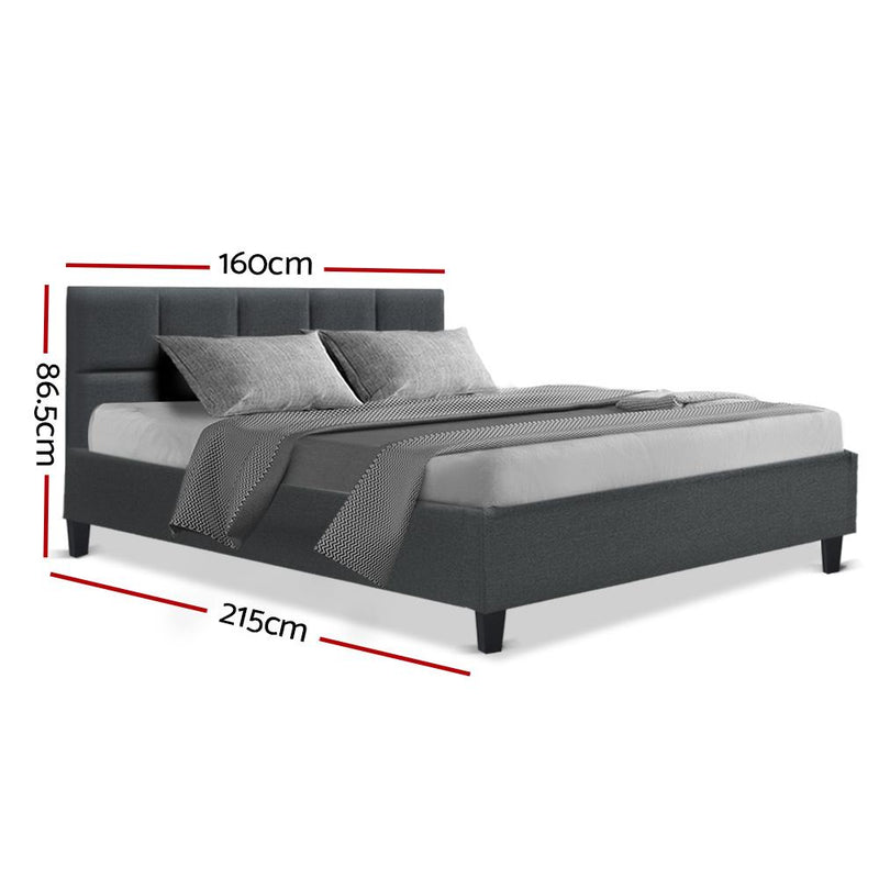 Queen Package | Bondi Bed Charcoal & Normay Pillow Top Mattress (Medium Firm) - Bedzy Australia (ABN 18 642 972 209) - Cheap affordable bedroom furniture shop near me Australia