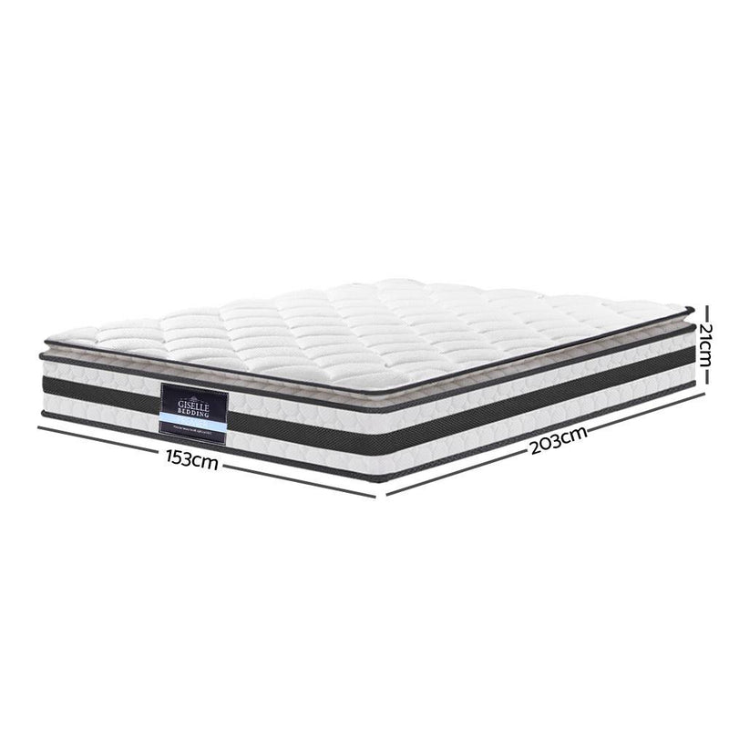 Queen Package | Bondi Bed Grey & Normay Pillow Top Mattress (Medium Firm) - Bedzy Australia