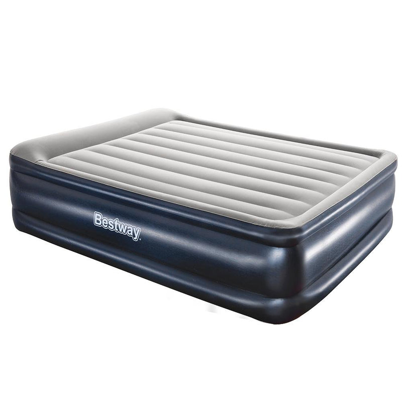 46 CM Thickness Air Bed Inflatable Mattress with Built-in Pump - Queen Size - Bedzy Australia