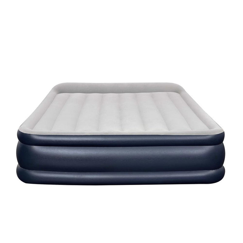 46 CM Thickness Air Bed Inflatable Mattress with Built-in Pump - Queen Size - Bedzy Australia