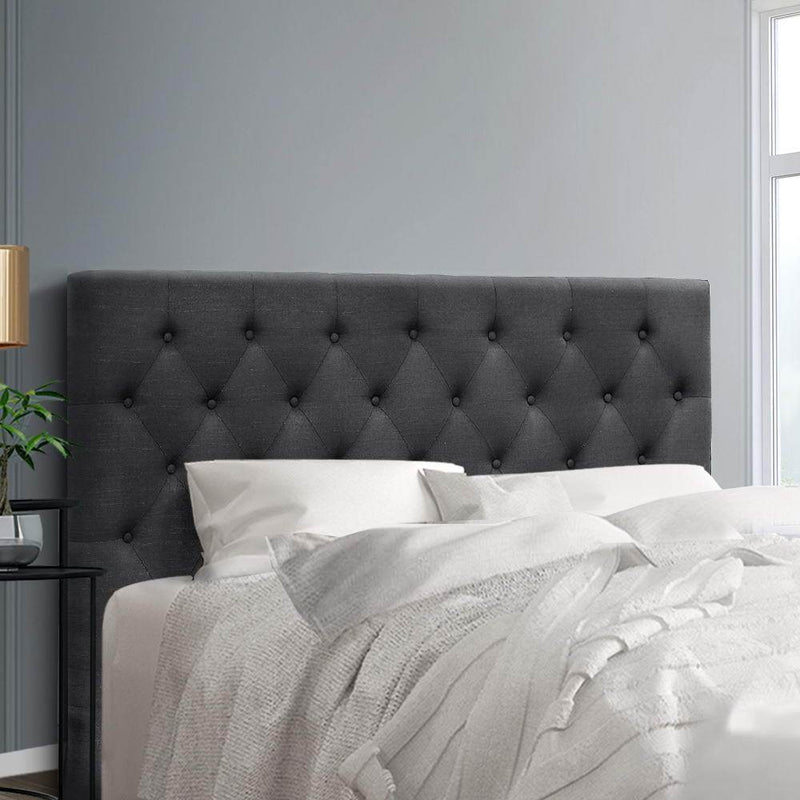 Queen Size | Cappi Bed Headboard (Charcoal) - Bedzy Australia - Furniture > Bedroom