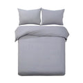 Queen Size Classic Quilt Cover Set - Grey