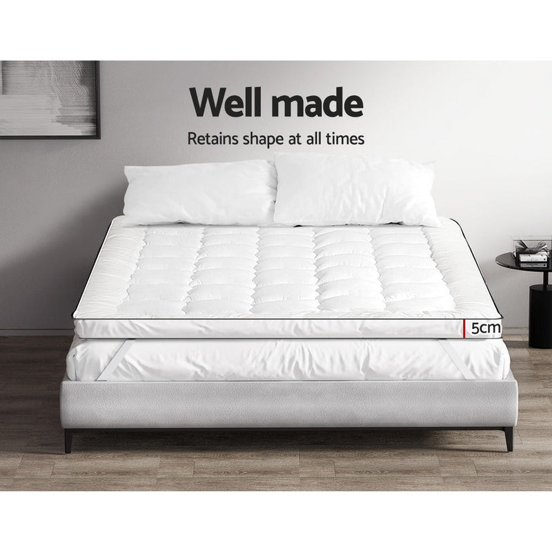 Queen Ultra Package | Henley LED Bed Black, 2 x LED Bedside Tables, Platinum Series 7 Zone Dual Euro Top Mattress, Pillowtop Mattress Topper & 4 x Pillows - Bedzy Australia