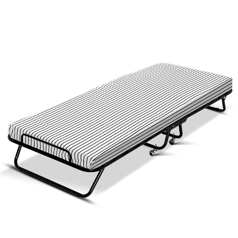 Rollaway Foldable Single Bed - Bedzy Australia (ABN 18 642 972 209) - Cheap affordable bedroom furniture shop near me Australia