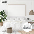 1000 Thread Count Bamboo Cotton Sheet and Quilt Cover Complete Set King White